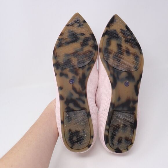 Rothy’s The Pointed Toe Ballet Flats Shoes Women's Size 10.5 Blush Pink - Picture 4 of 5